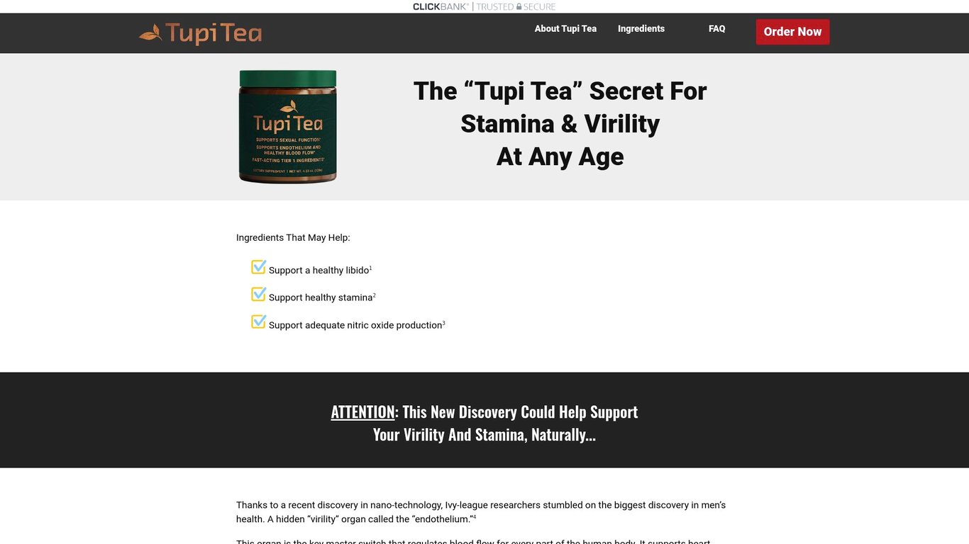 Tupi Tea - HOT NEW Male Enhancement Product