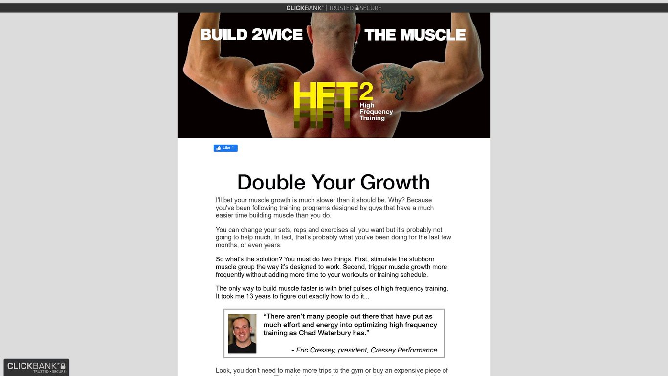 HFT2: Build 2WICE the Muscle