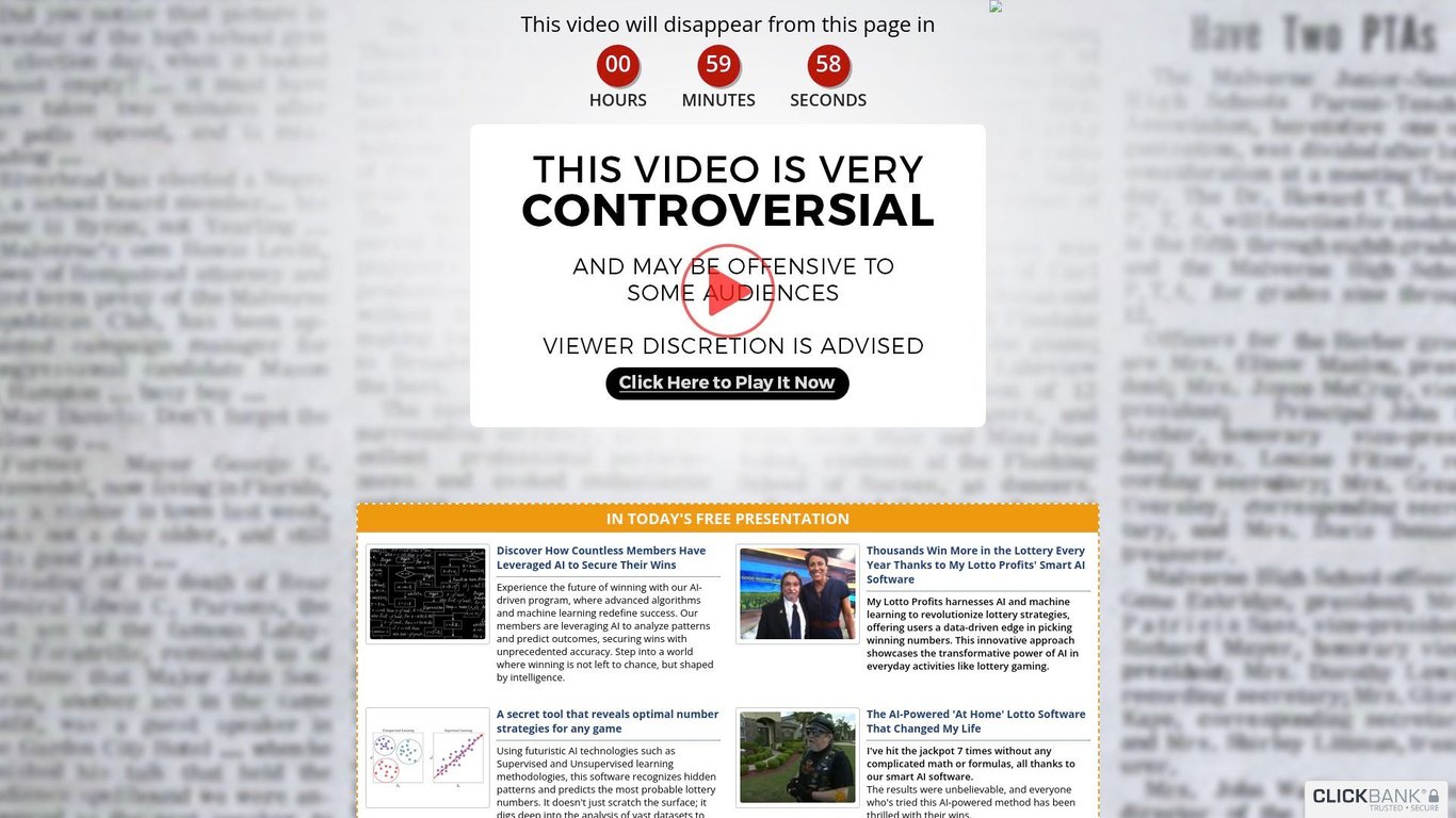 Lotto Profits - #1 NEW Lotto Offer on Clickbank
