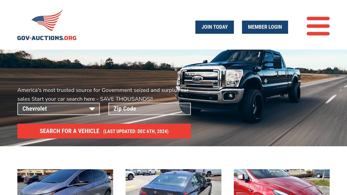 Gov-Auctions.org - #1 Government & Seized Auto Auctions. Cars 95% Off!