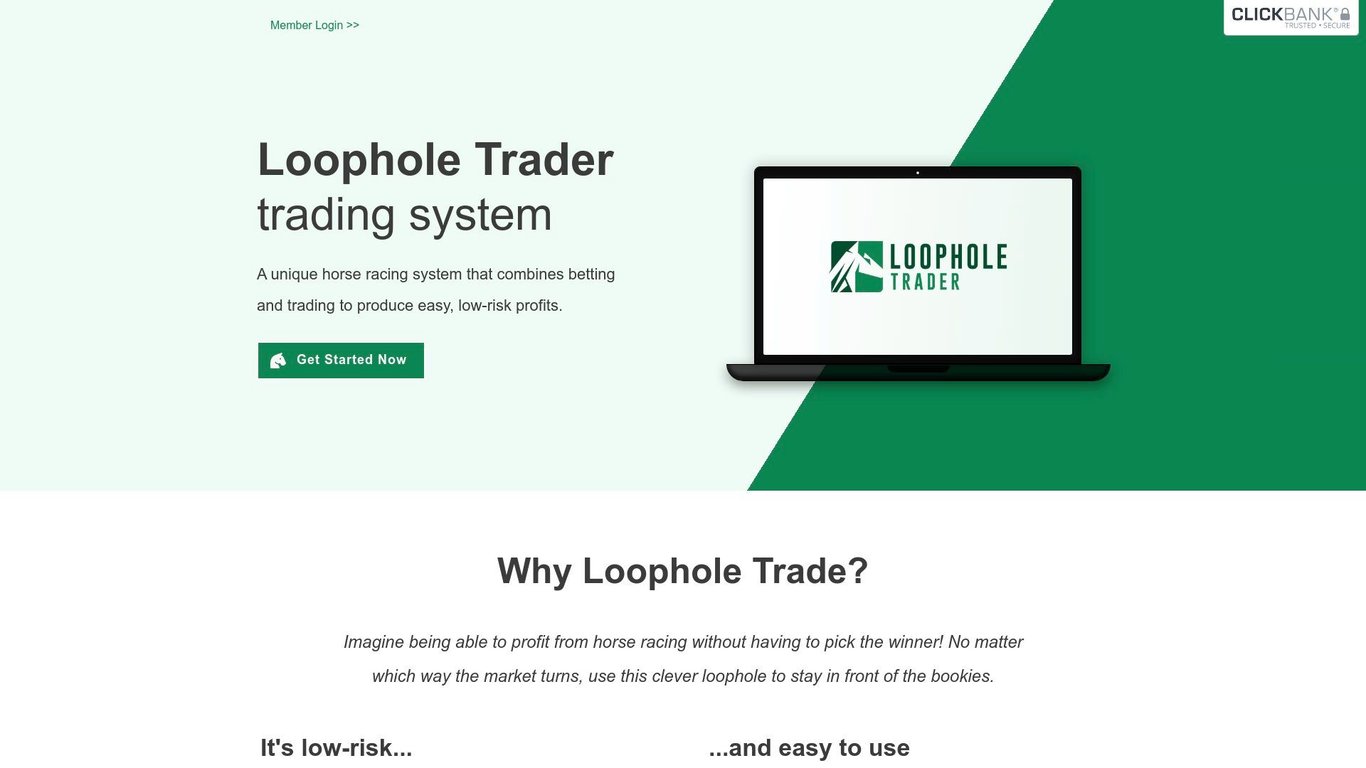 Loophole Trader - Horse Racing Betting System