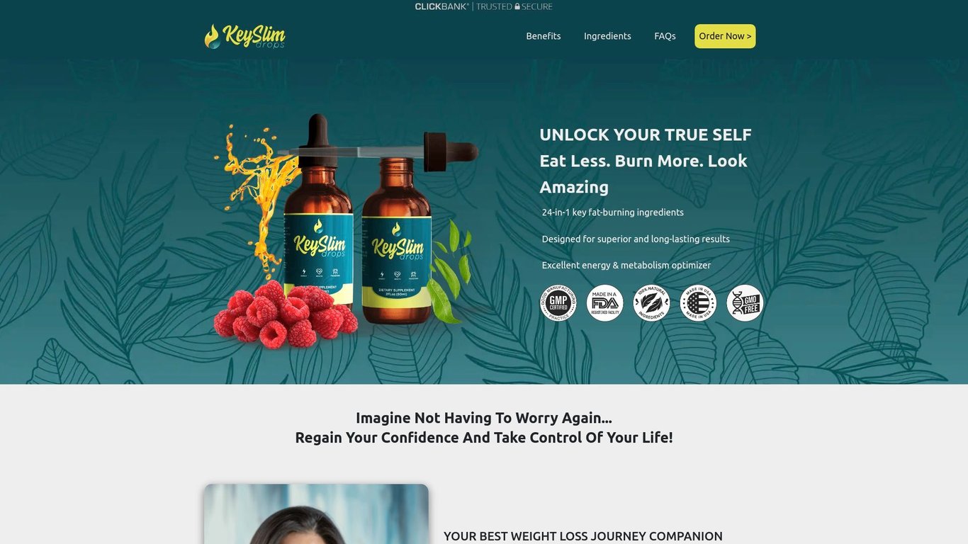 KEYSLIM DROPS - NEW "Drip & Drop" Weight Loss Offer 