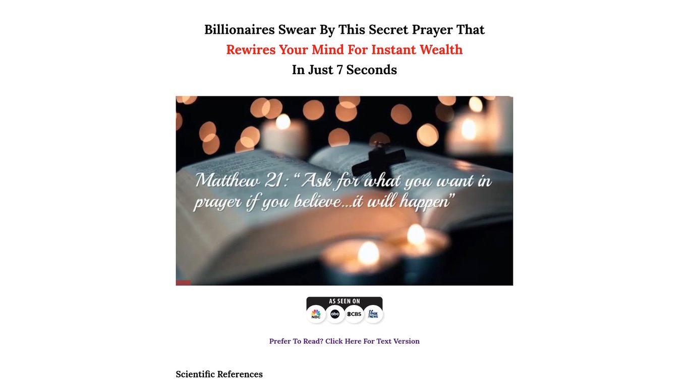 [NEW 2024] 7 Seconds Wealth Prayer -  Fastest Wealth Prayer Offer 