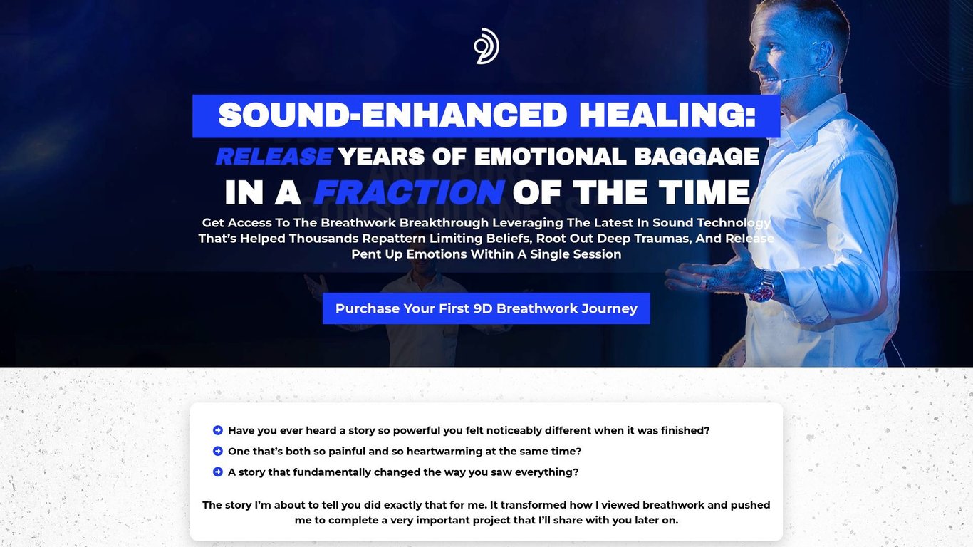 9D Breathwork - Incredible Product with 75% Commissions