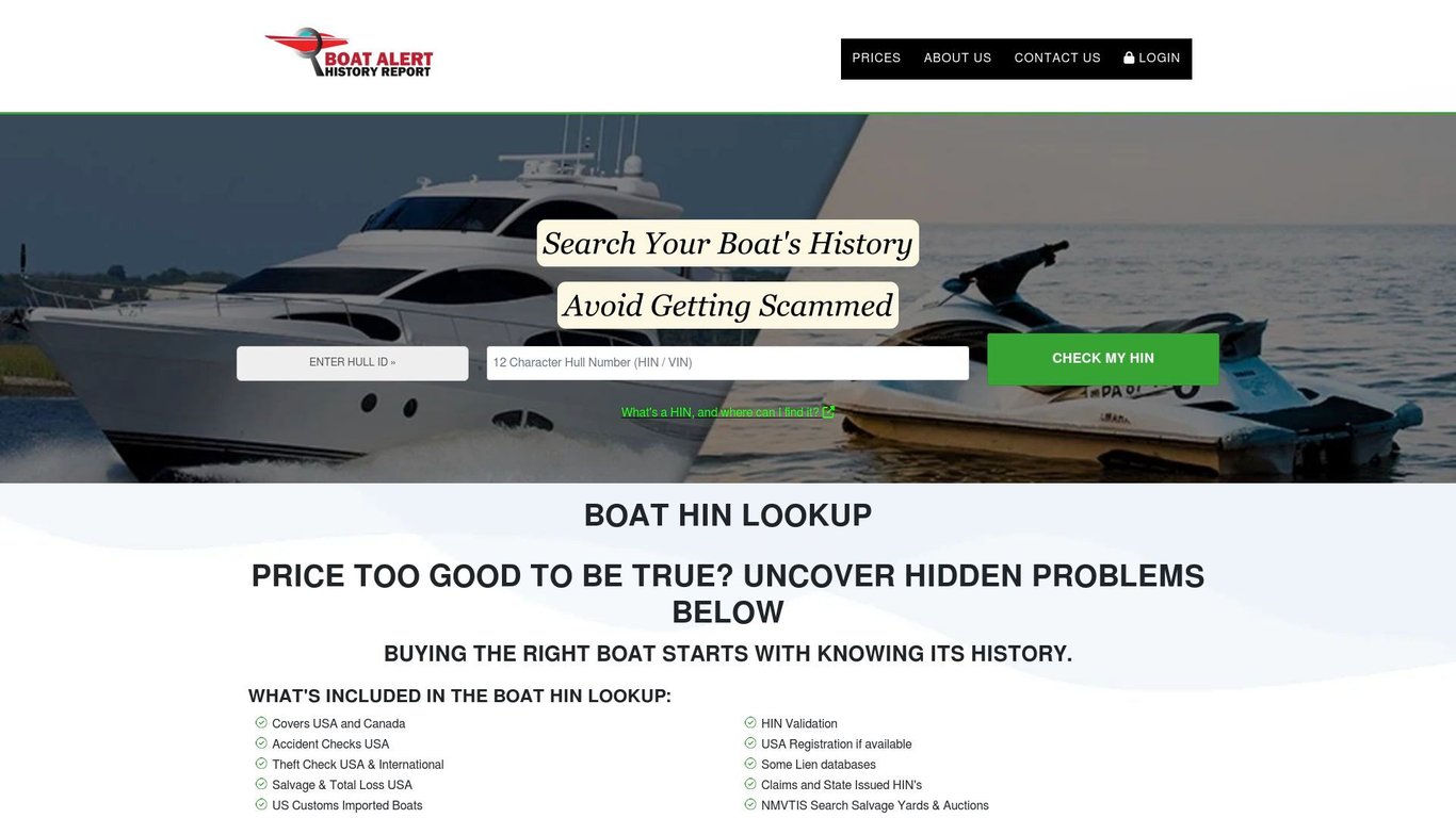 Cheap Boat Title History Report