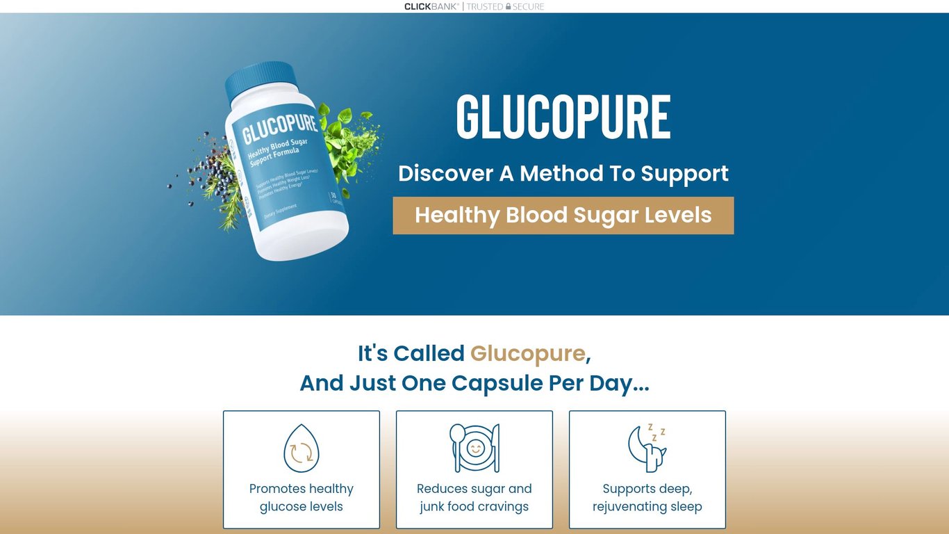 Glucopure - New BS Offer From Creators of GlucoTrust $$