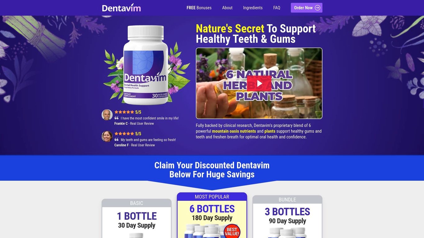 Dentavim - Brand New Dental Offer!