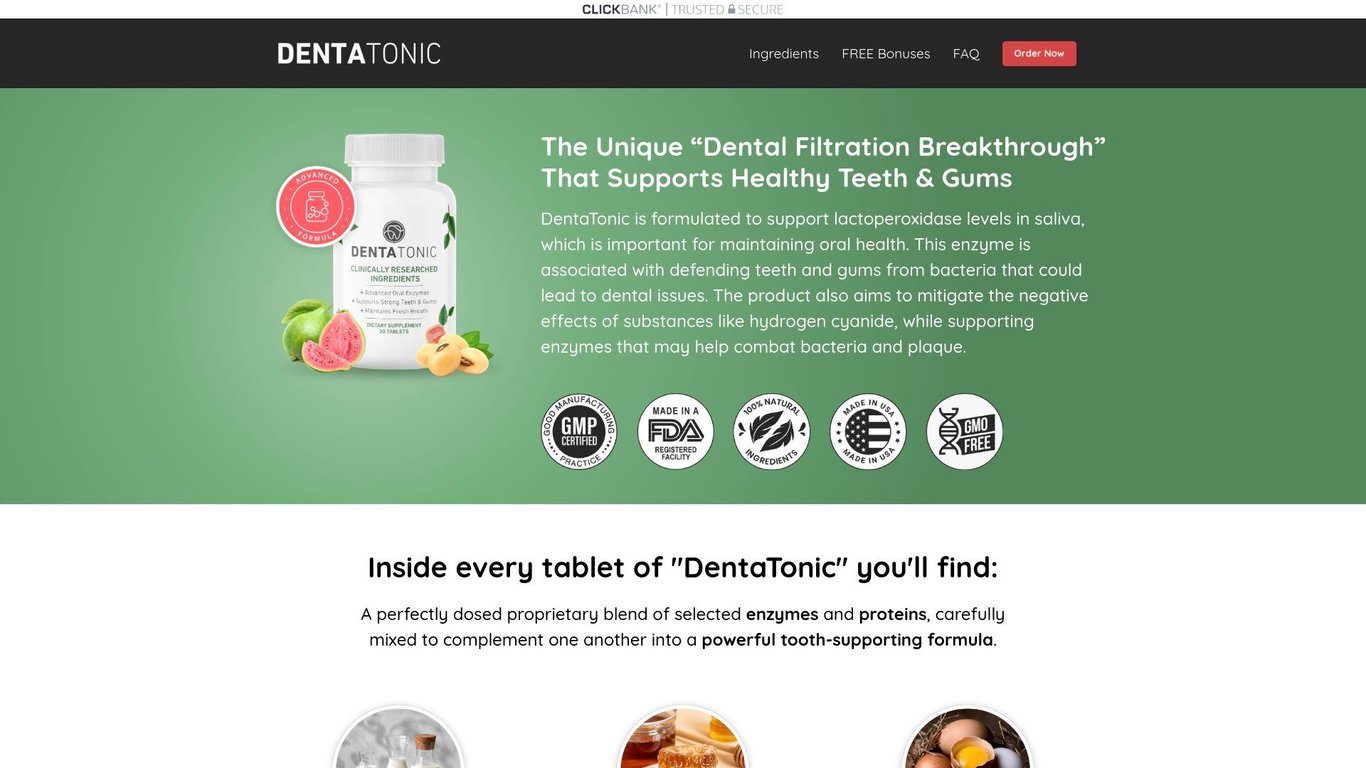 DentaTonic: Unique “Dental Filtration” Solution