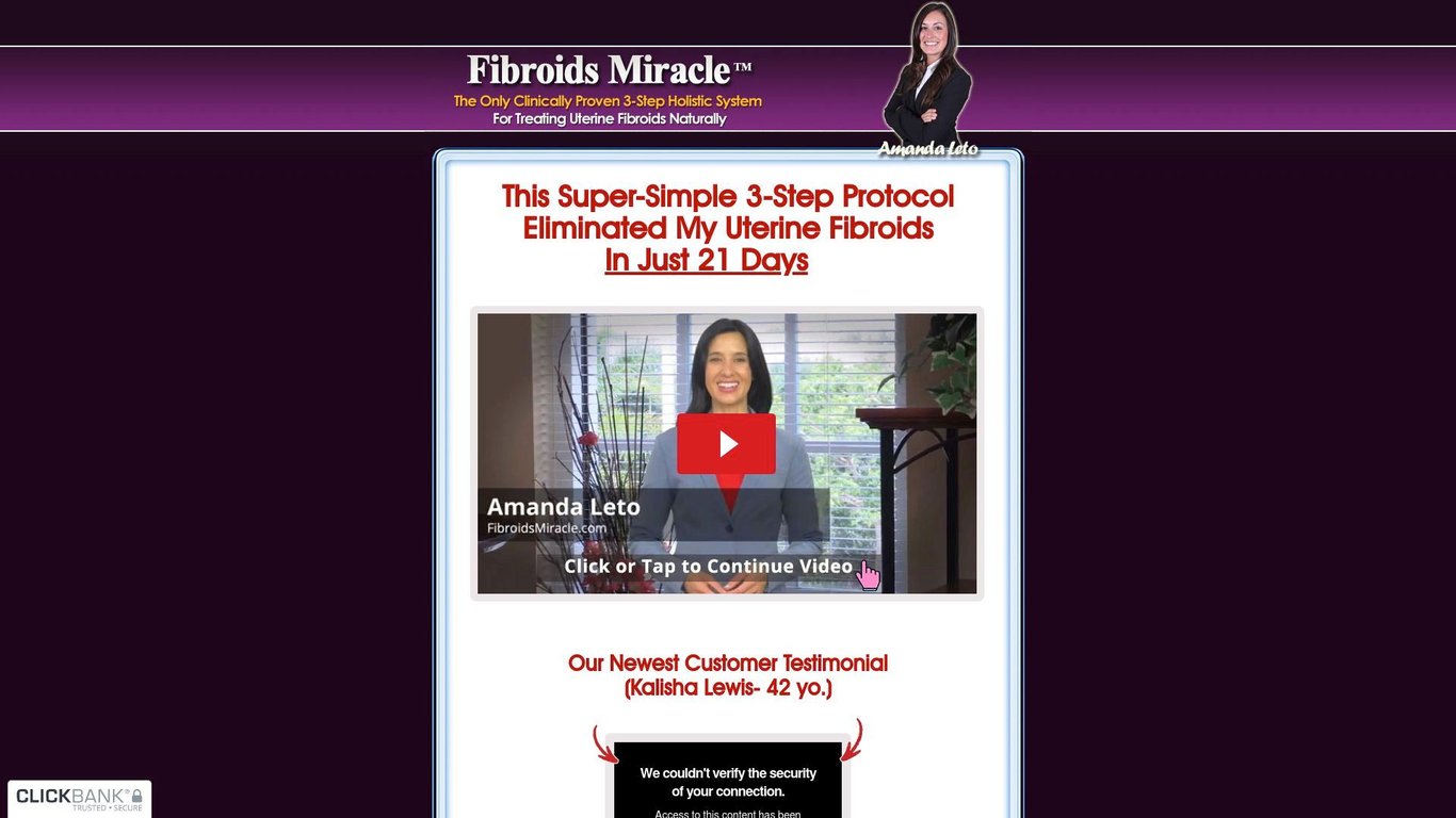 Fibroids Miracle(TM):*$46/Sale* ~ A New Conversion Monster