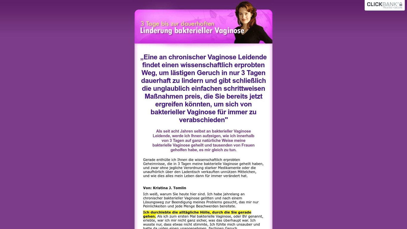 Bakteriellevaginose.com - The German Version Of Bvcures.com