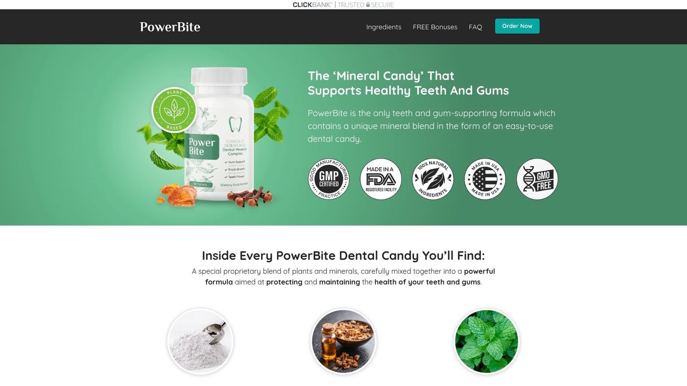 PowerBite - One Of a Kind "Thermal" Mineral For Your Teeth