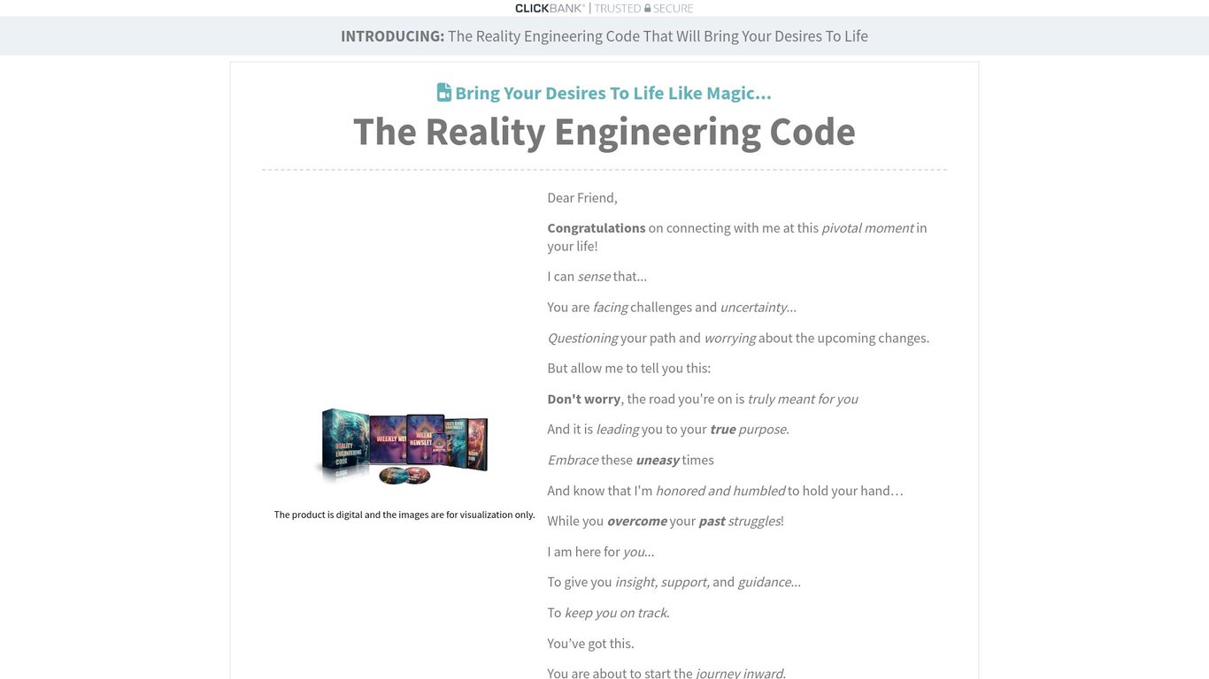 Reality Engineering Code - Brand New Manifestation Offer!